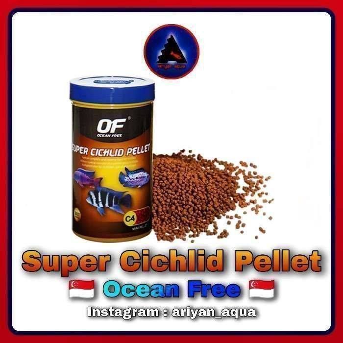 غذای Ocean Free Super Cichlid Pellet Mini