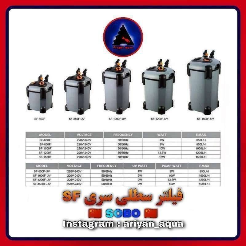 فیلتر سطلی SOBO SF-650 UV