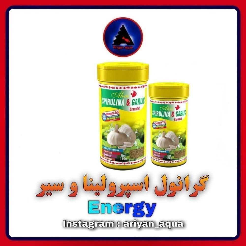 غذای انرژی اسپرولینا و سیر Energy 110g