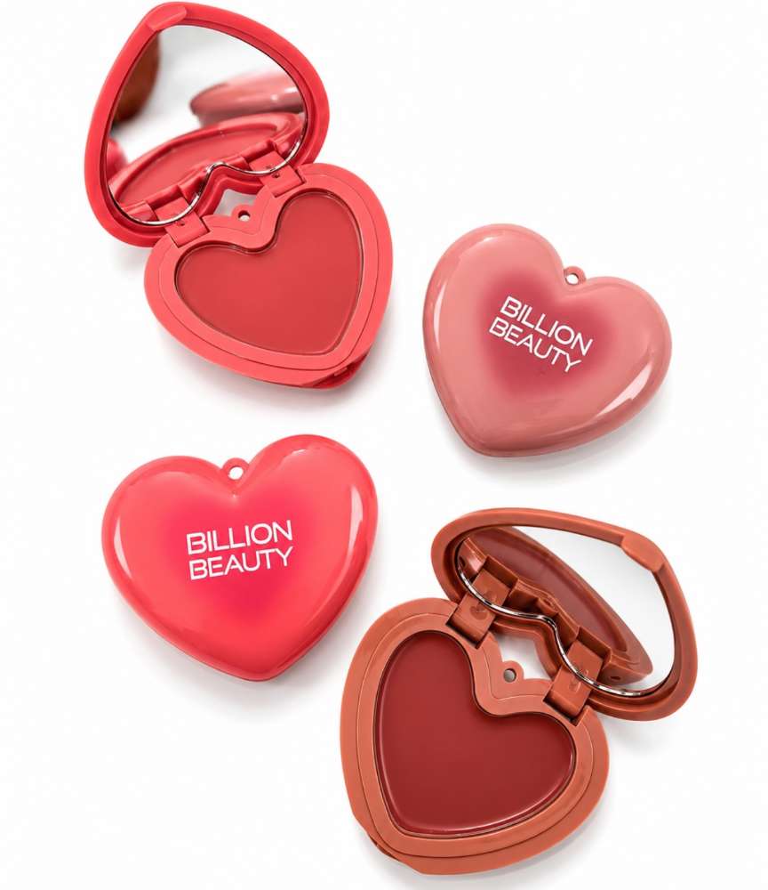 رژگونه BILLION BEAUTY طرح قلبی