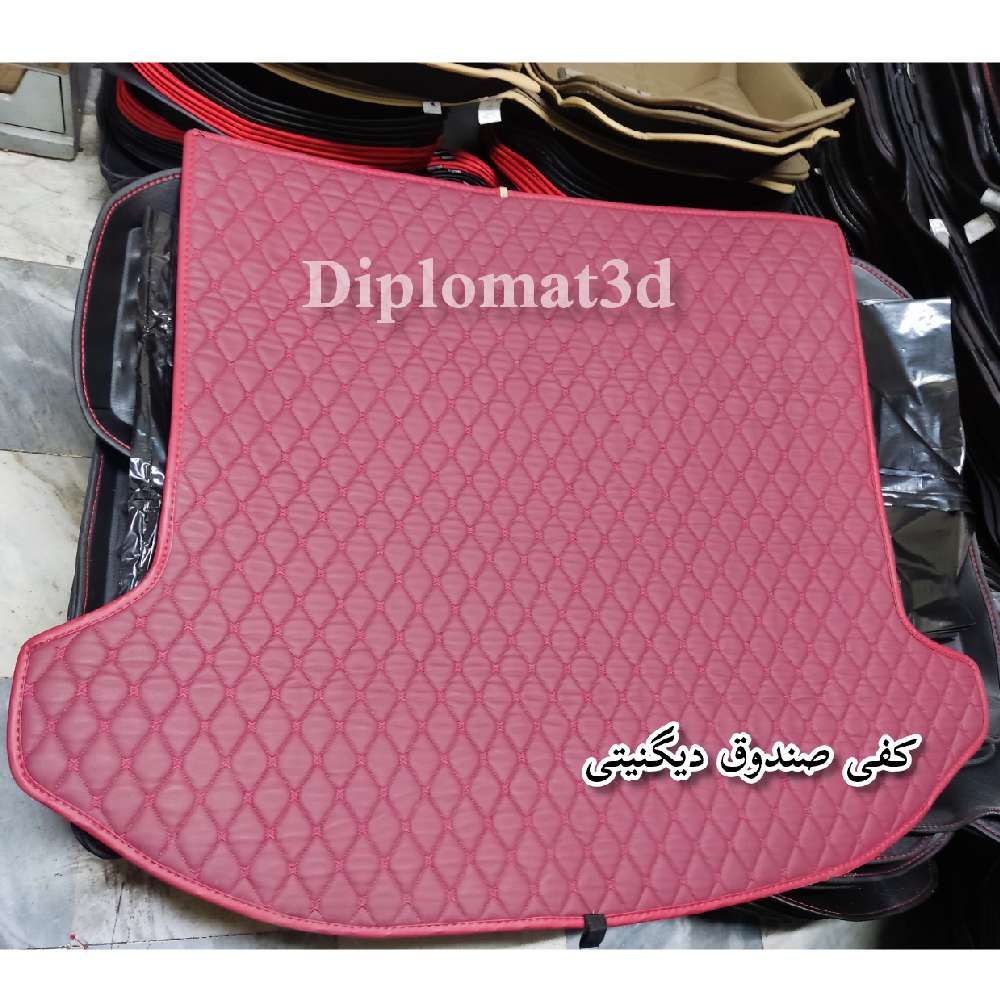کفپوش گلدوزی صندوق دیگنیتی پرستیژ   ( زرشکی نخ زرشکی )     تخفیف ویژه